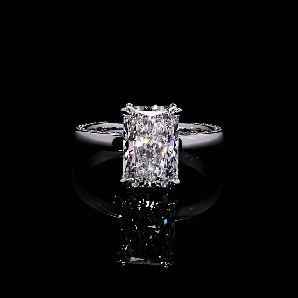 Hayden 3.06 CT Radiant Cut Solitaire Engagement Ring Video