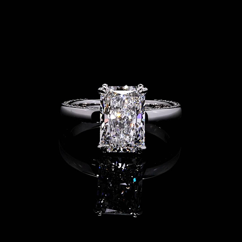 Hayden 3.06 CT Radiant Cut Solitaire Engagement Ring Video