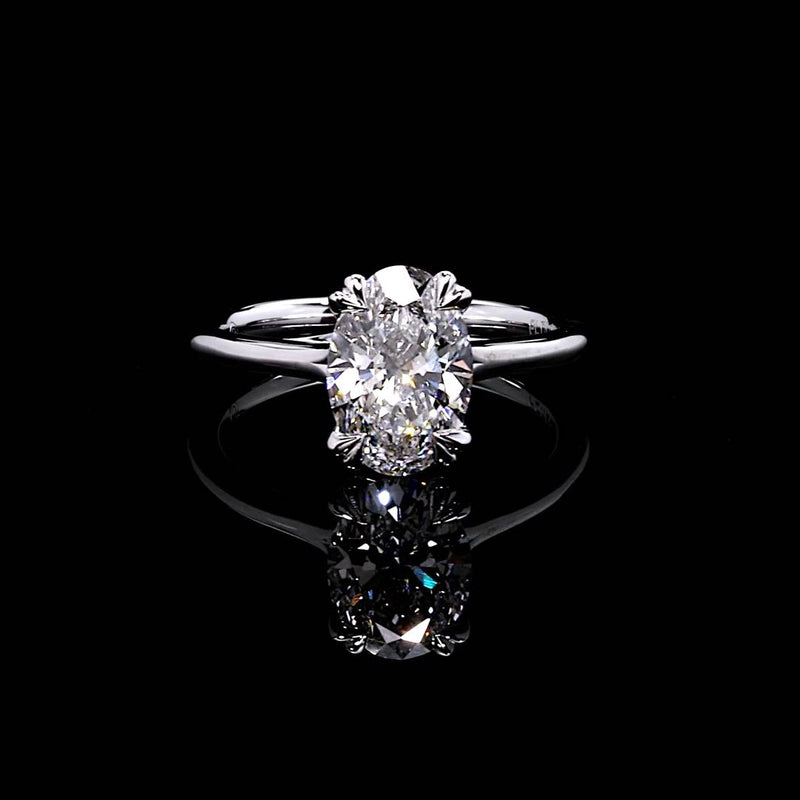 Elle 1.90 CT Oval Solitaire Lab Diamond Engagement Ring  Video