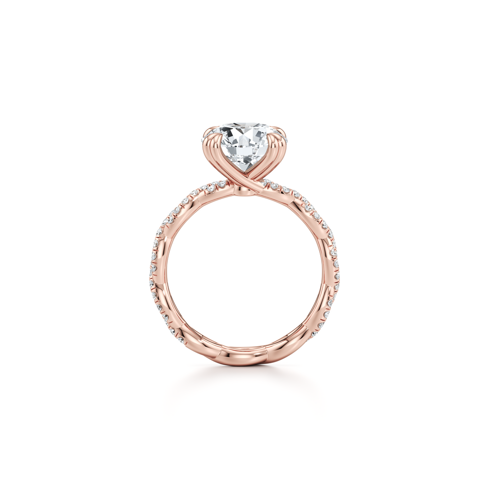 Ivy Round Brilliant Solitaire Lab Diamond Engagement Ring image 3