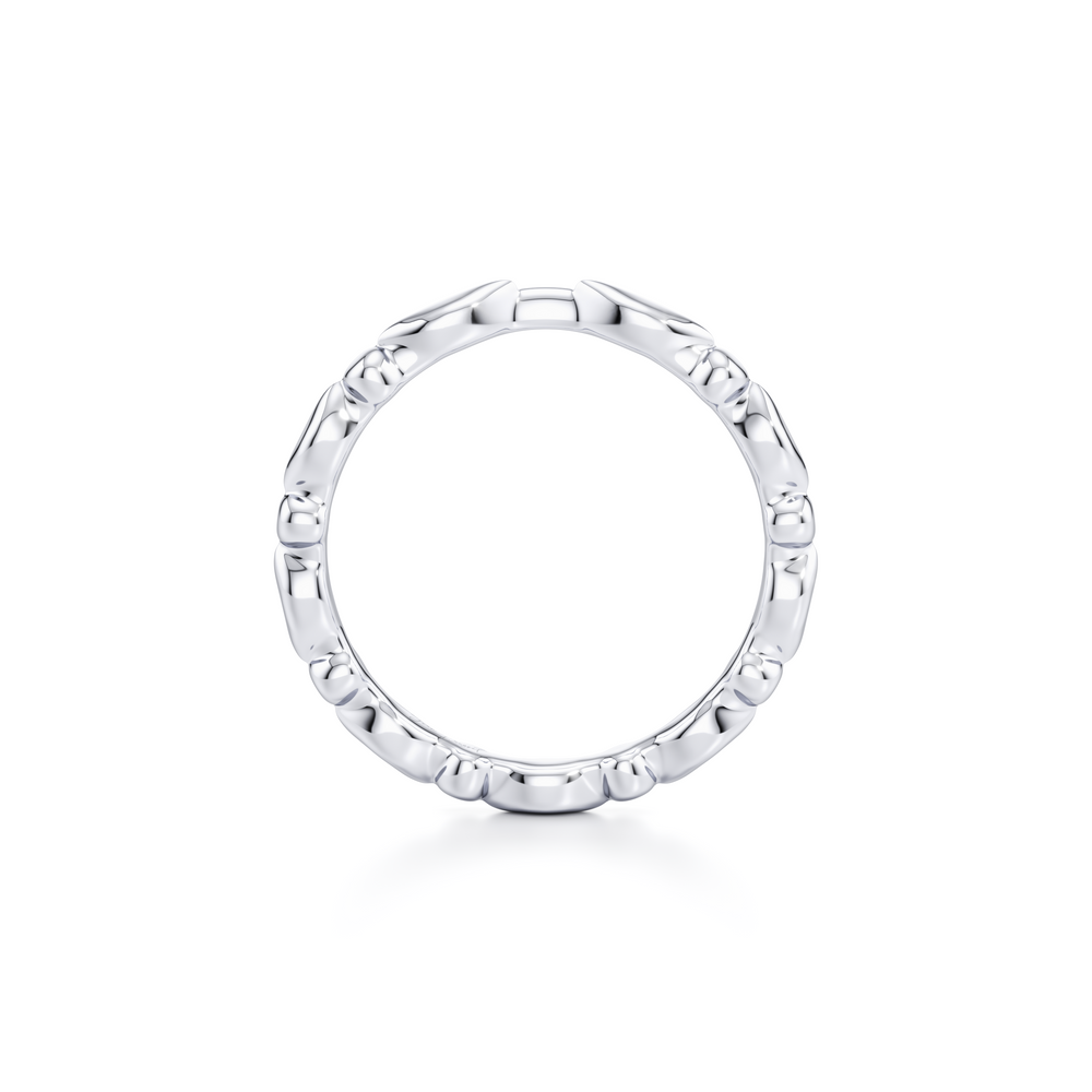 Vivienne High Polish Wedding Band image 4
