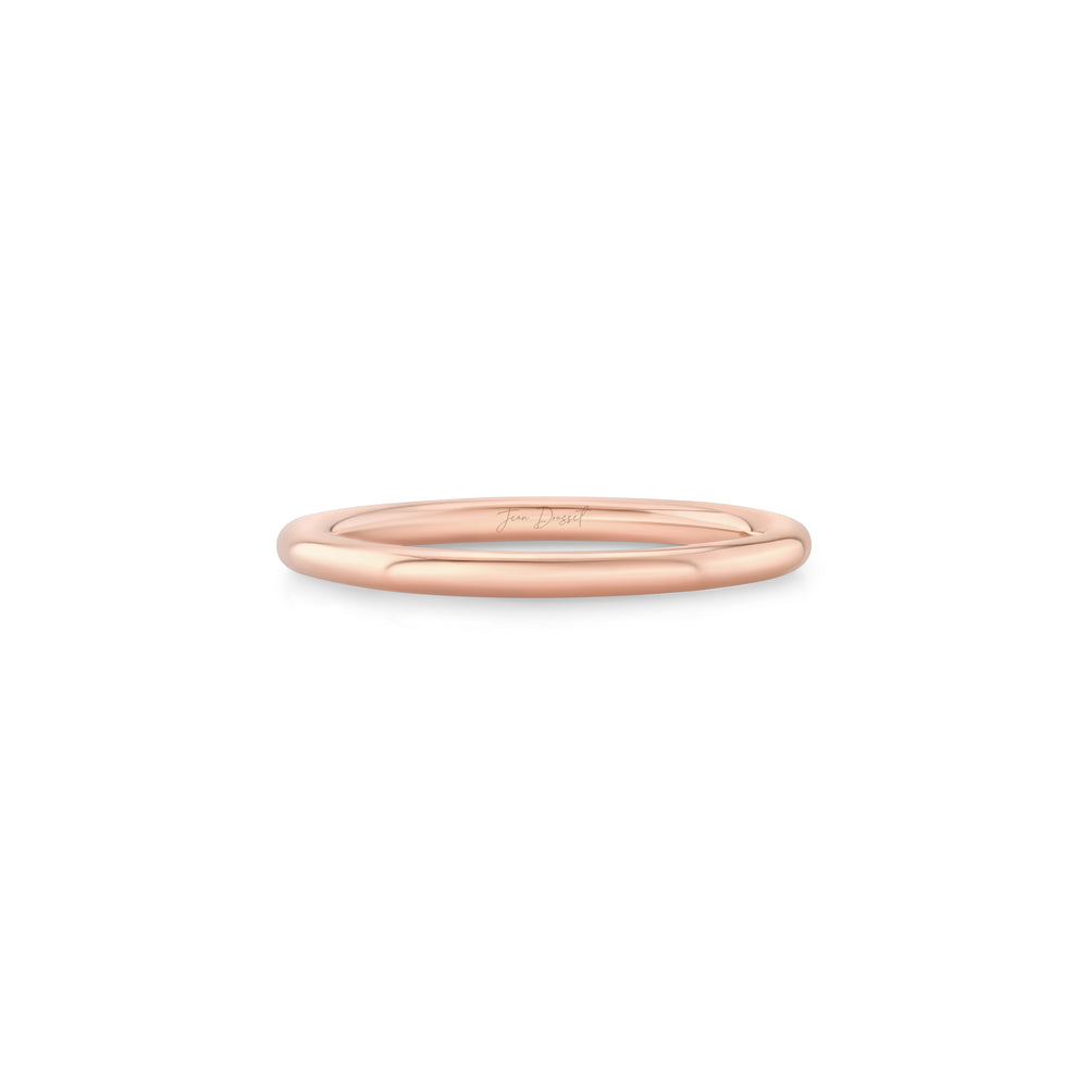 Audrey Wedding Band 18k Rose Gold 1.6mm Front View